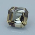 Finished version of Square Emerald Cut Tourmaline