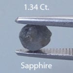 Rough version of Round Brilliant Cut Color Change Sapphire