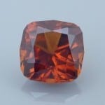 Fancy Antique Square Cushion Cut Hessonite Grossular Garnet