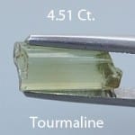 Rough version of Emerald Cut Tourmaline