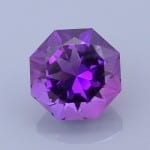 Finished version of Fancy Brilliant Octagon Cut Natural Amethyst