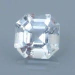 Finished version of Asscher Style Square Emerald Cut Aquamarine