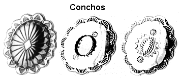 jewelry attachments and findings - conchos