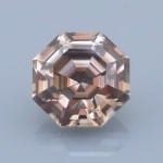 Finished version of Asscher Style Octagon Cut Zircon