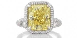 Canary Yellow Engagement Ring