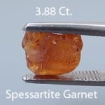 Rough version of Fancy Brilliant Emerald Cut Spessartite Garnet