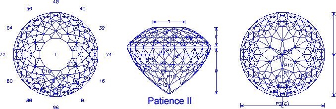 Online Faceting Designs & Diagrams: Patience II ... gemstone diagram 
