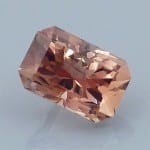 Finished version of Fancy Brilliant Emerald Cut Natural Sunstone