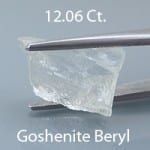 Rough version of Barion Square Cut Goshenite Beryl