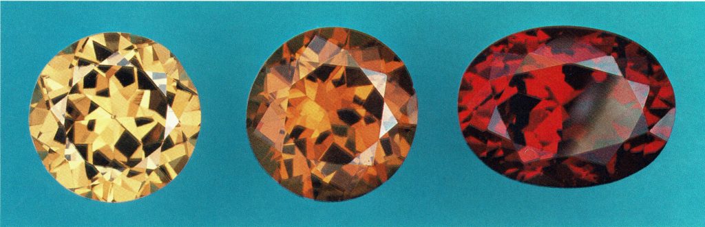 Faceted Hessonite - Orissa, India