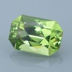 Finished version of Scissors Emerald Cut Peridot