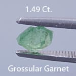 Rough version of Fancy Round Brilliant Cut Grossular Garnet