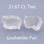 Rough version of Asscher Style Square Emerald Cut Goshenite Beryl