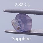 Rough version of Triangular Brilliant Cut Sapphire