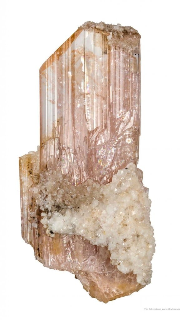Magnesioaxinite is an axinite gem with a high magnesium content and a biaxial positive optic sign. Axinite is typically biaxial negative. “Magnesioaxinite.” © Rob Lavinsky, www.iRocks.com. Used with permission.