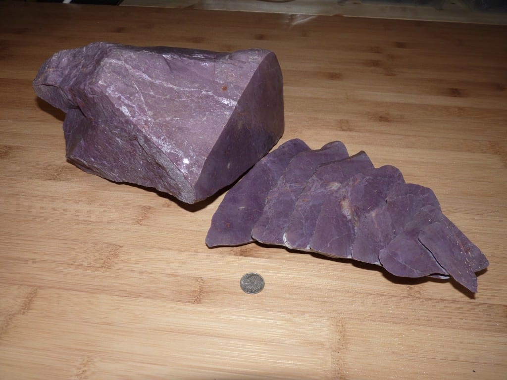 Slabbed Turkish Purple Jade Nodule