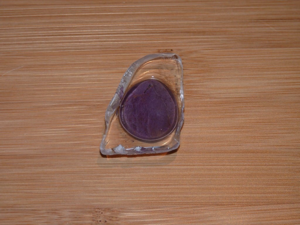 Quartz Cap for Turkish Purple Jade piece