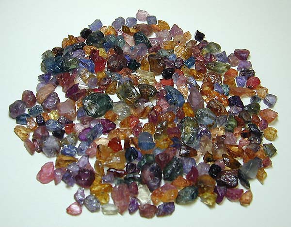 "Umba Sapphires," natural and unheated, by Jeff Graham