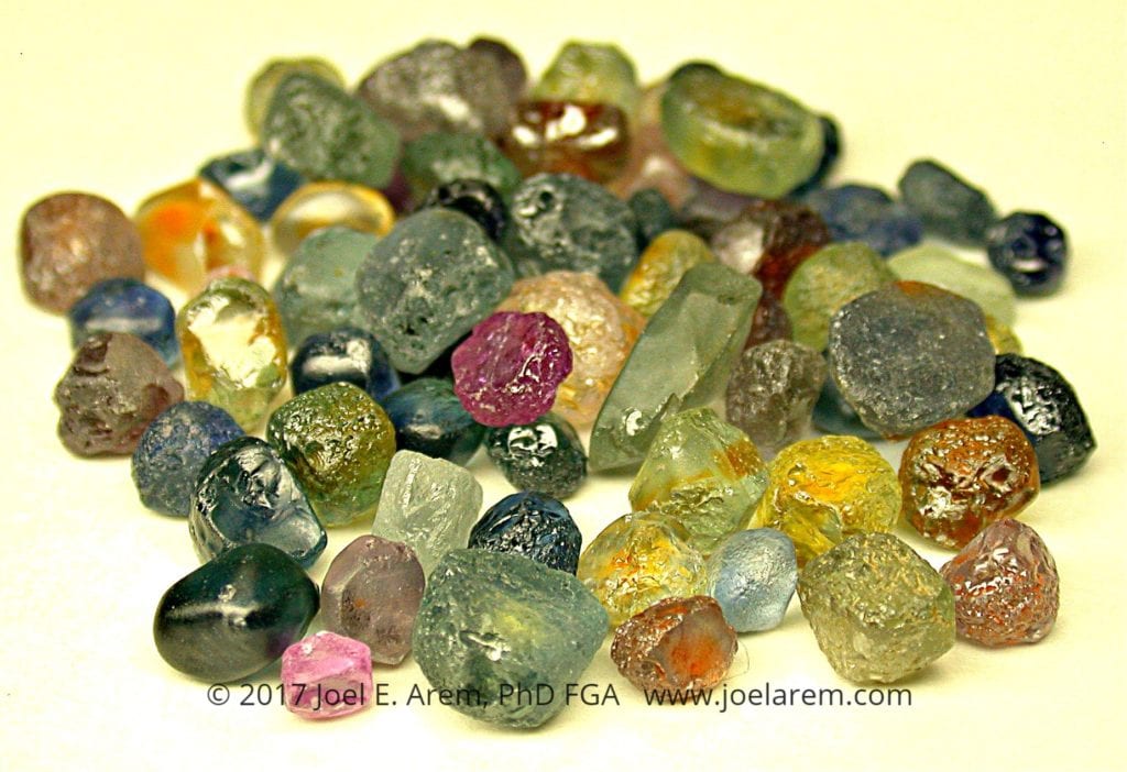 sapphire rough - starting a jewelry business