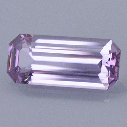 “Spinel,” 0.87 cts., long emerald cut. ©Dan Stairs Custom Gemstones. Used with permission.