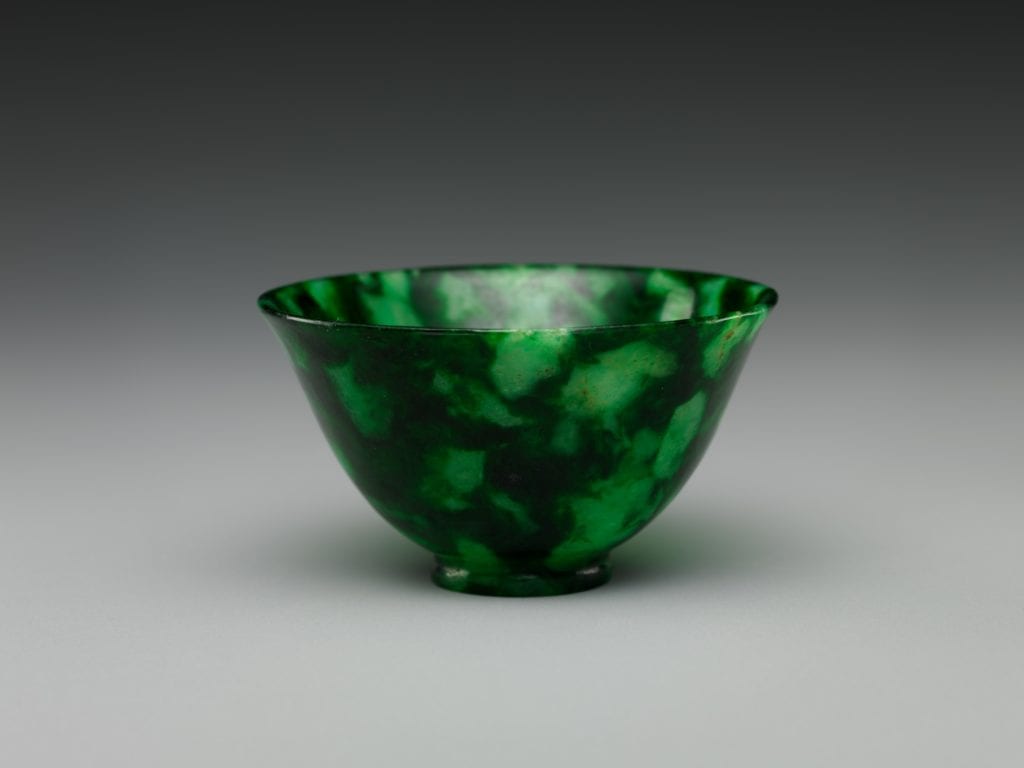 jadeite cup - China