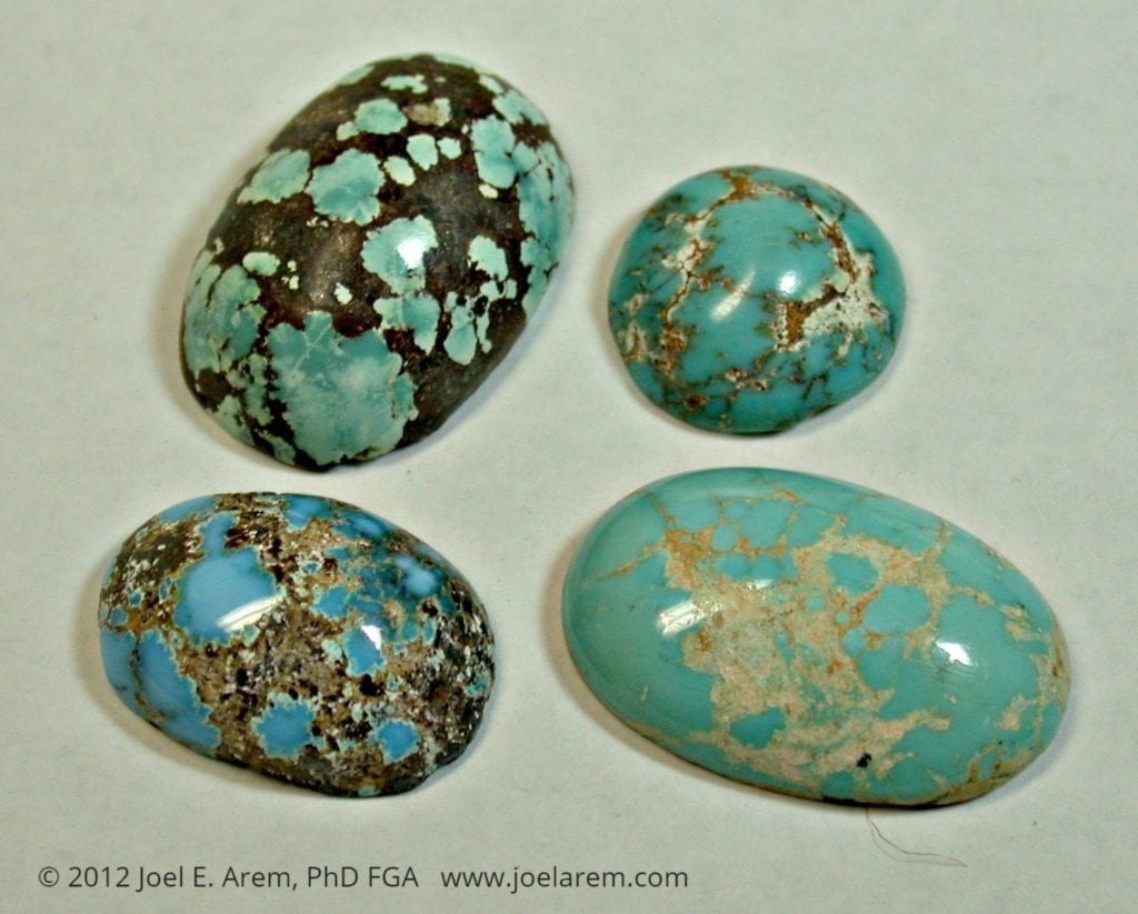 turquoise cabochons with matrix