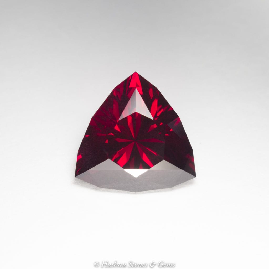 custom faceting - garnet