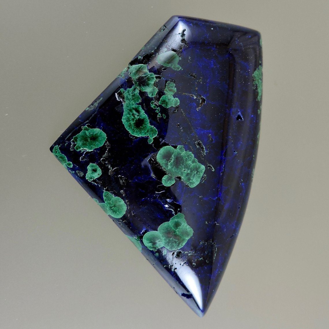 Gemstone for Jewelry 39x32x3.5mm Azurite Cabochon Semi Precious Gemstone 47 Carat Blue Azurite Loose Gemstone Blue/Green Azurite