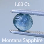 Rough version of Portuguese Brilliant Cut Sapphire