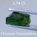 Rough version of Fancy Elongated Hexagon Cut Chrome Tourmaline