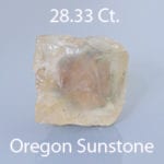 Rough version of Cut Cornered Square Cushion Cut Sunstone