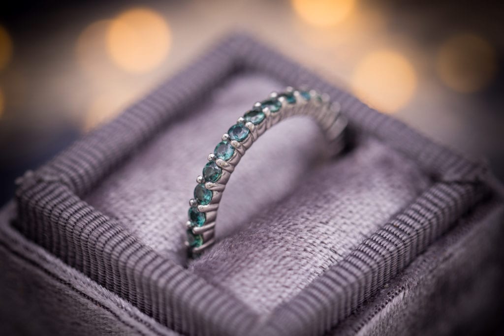 Alexandrite - eternity band