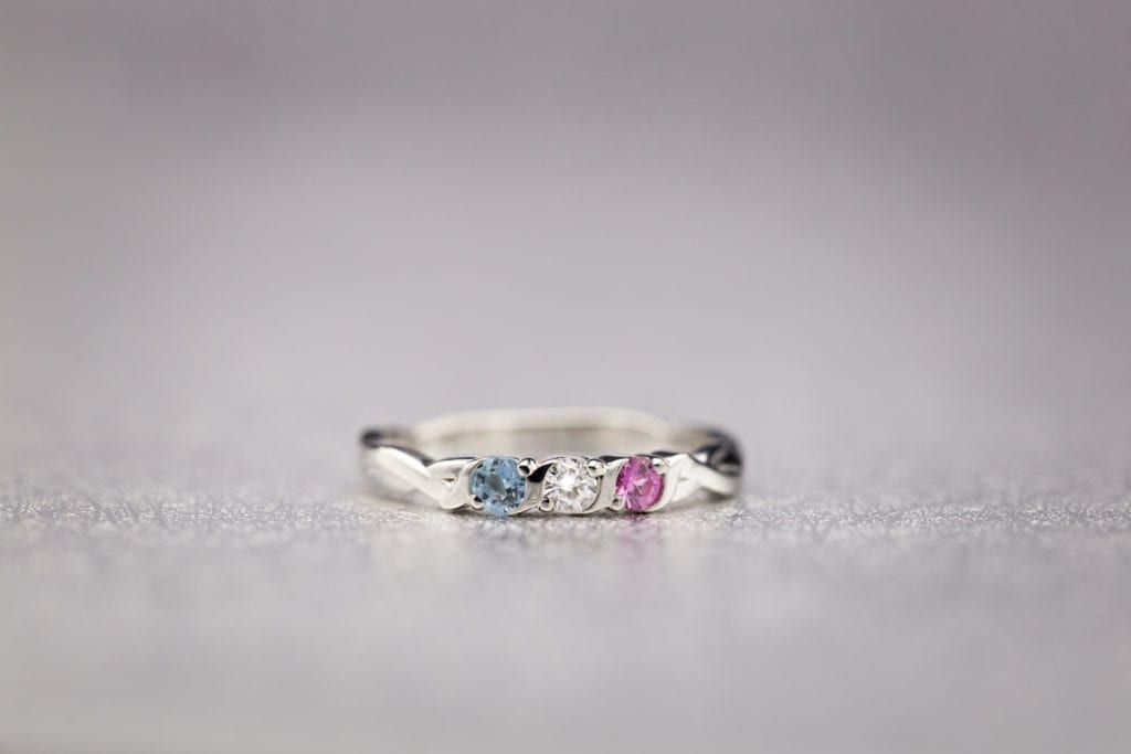 light-toned aquamarine band - aquamarine buying guide