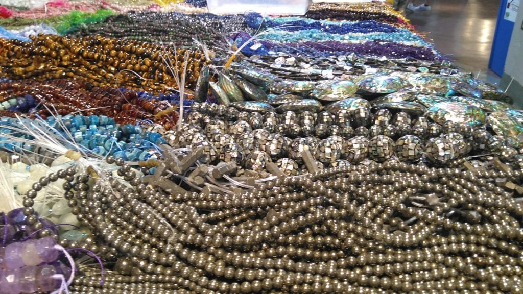 first gem show - beads