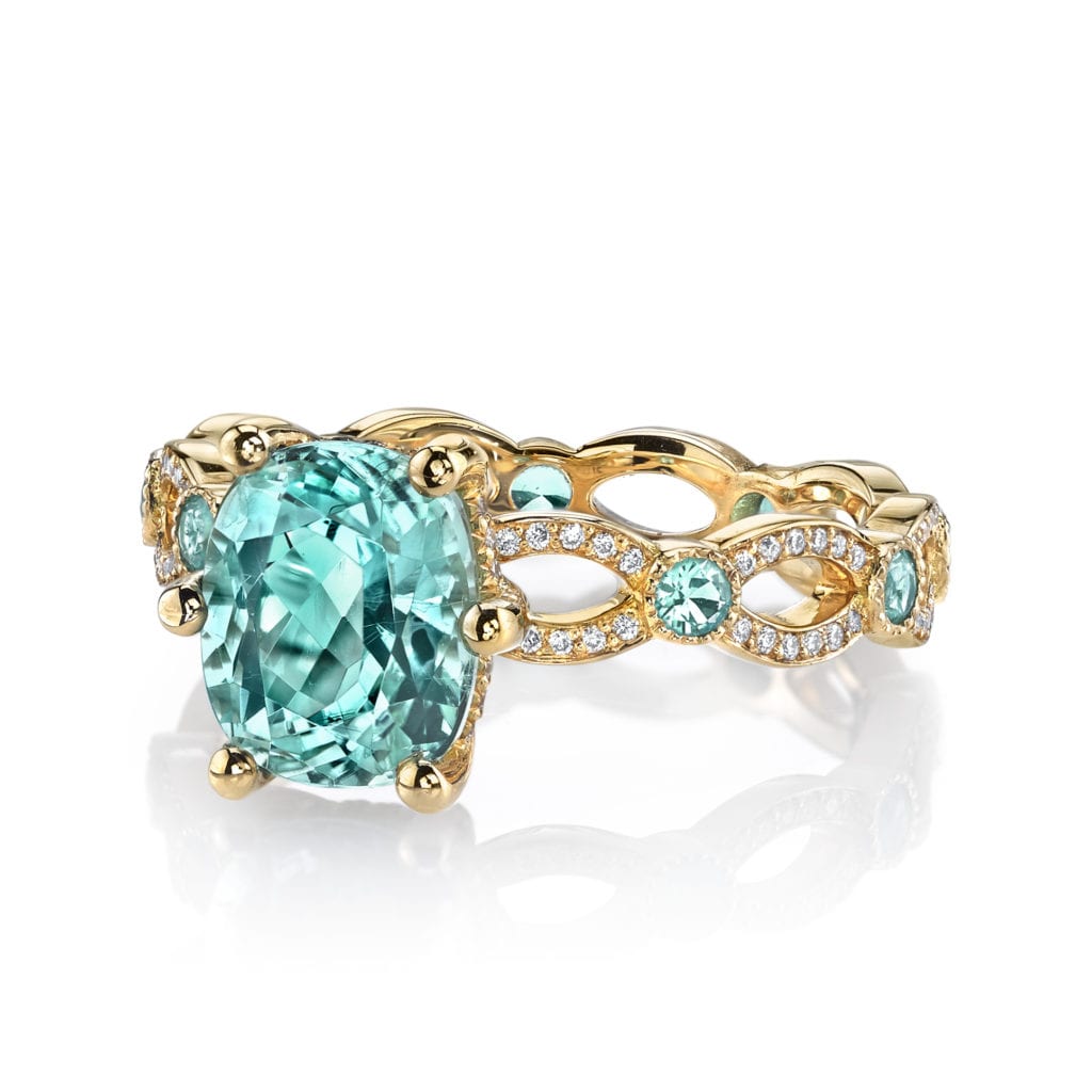 paraíba tourmaline buying guide - Annalise ring in Paraiba tourmaline