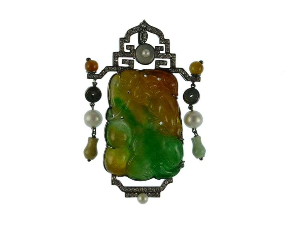 yellow gemstones - Fei Cui Jade