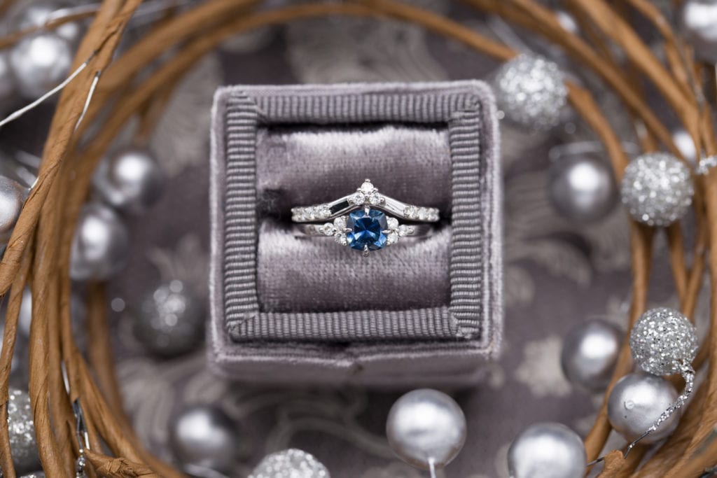 gem trends - sapphire and diamond engagement ring