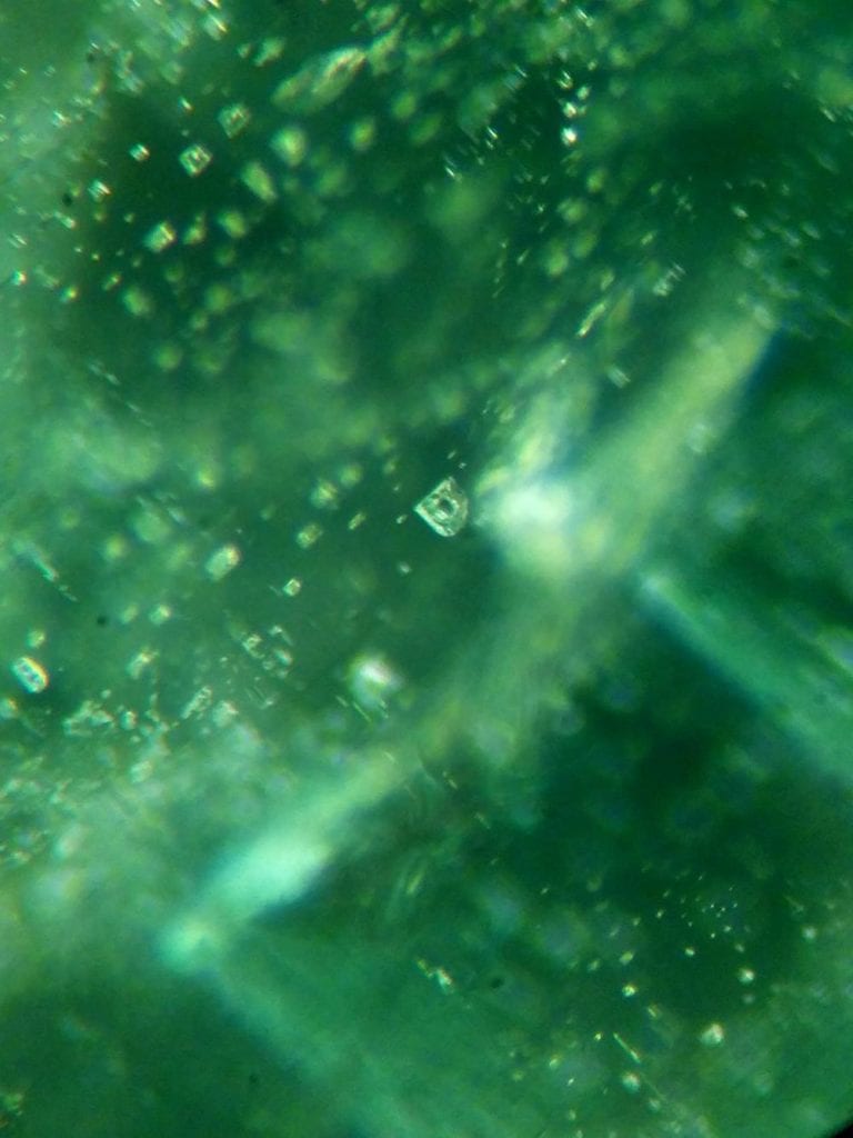 ethiopian emeralds - multiphase inclusion