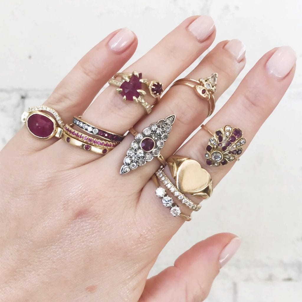 gem trends - red rings