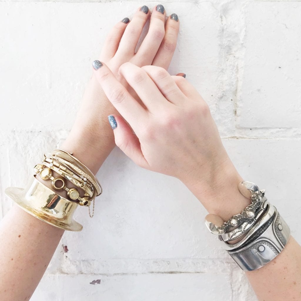 gem trends - stacked bracelets
