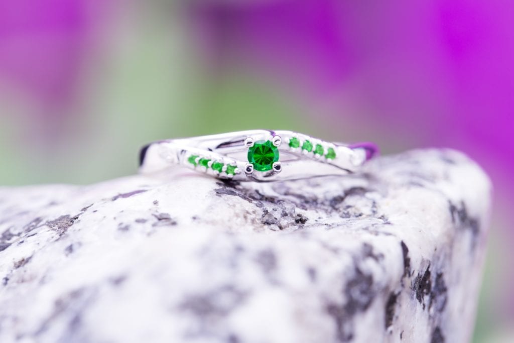 tsavorite ring - garnet engagement ring stones