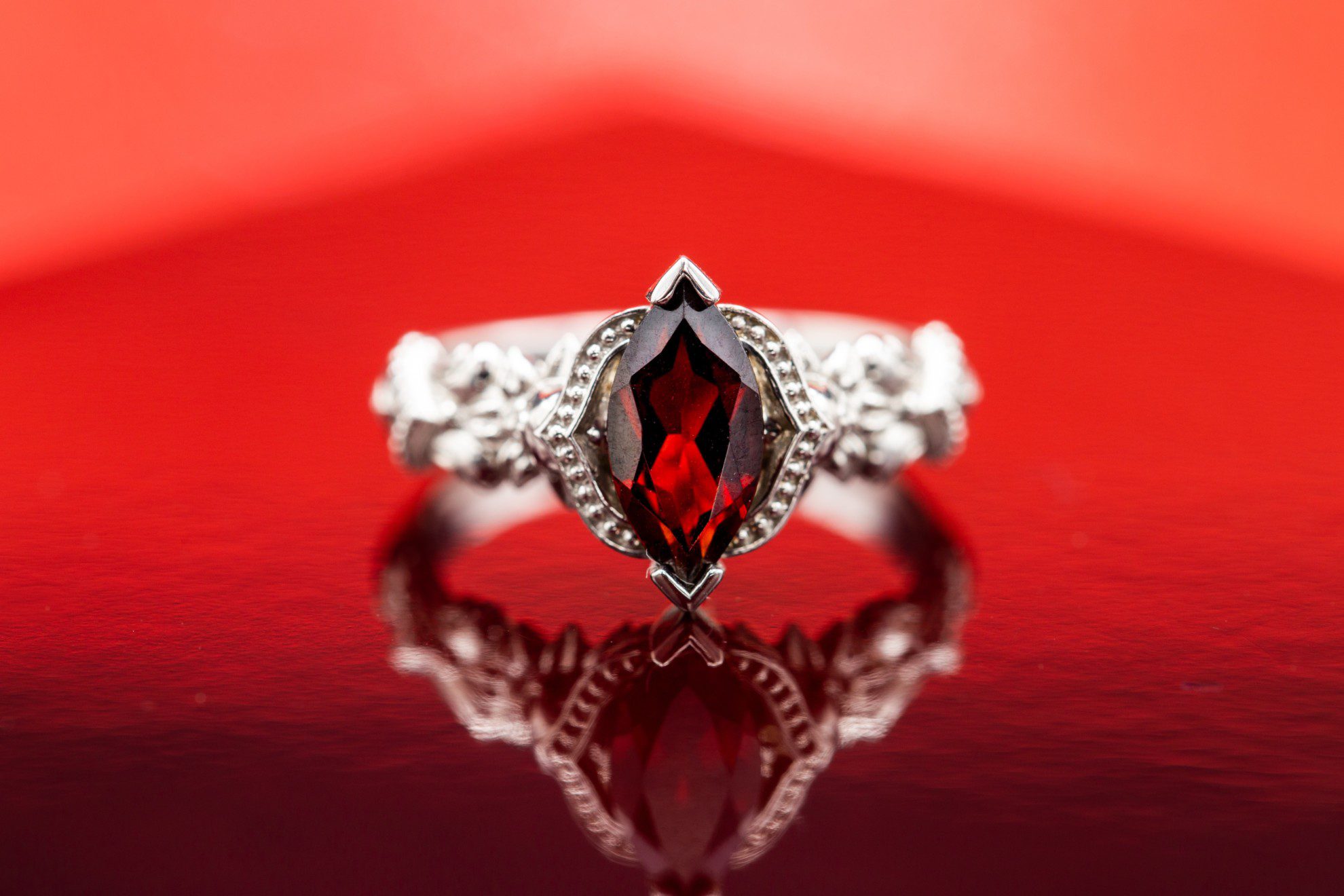 Vintage Garnet Engagement Rings