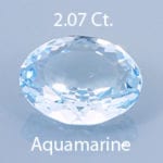 Rough version of Fancy Angular Oval Cut Aquamarine