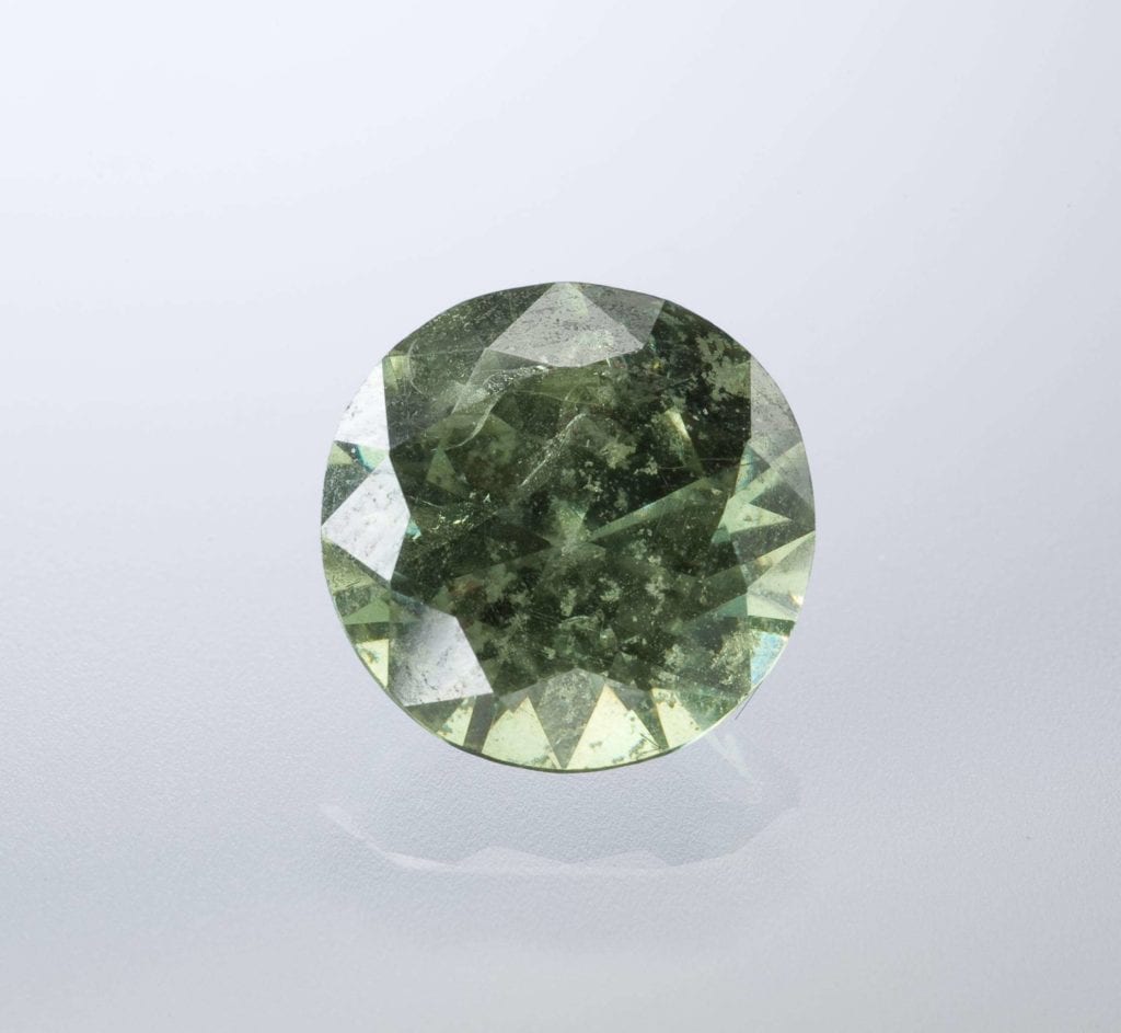 round brilliant demantoid garnet - garnet engagement ring stones
