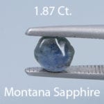 Rough version of Portuguese Brilliant Cut Sapphire