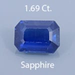 Rough version of Radiant Emerald Cut Sapphire