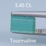 Rough version of Brilliant Emerald Cut Tourmaline