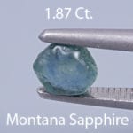 Rough version of Portuguese Brilliant Cut Sapphire