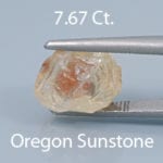 Rough version of Fancy Square Barion Cut Sunstone