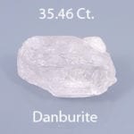 Rough version of Opposed Bar Emerald Cut Danburite